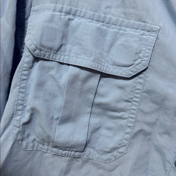 Duluth Trading Co XL Tall(see measurements) Men's Blue Vented long sleeve Shirt - Picture 3 of 13